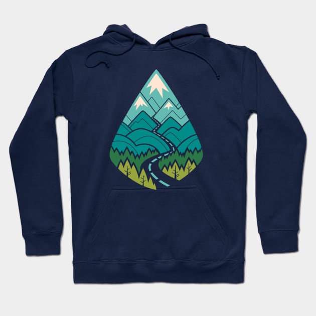 The Road Goes Ever On: Spring Hoodie by Waynem